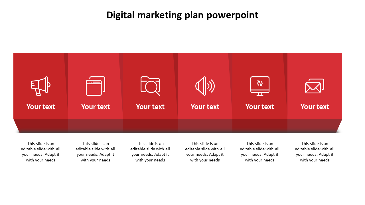digital marketing plan powerpoint-red